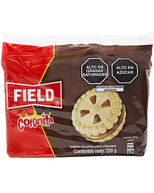 Field Galletas Coronita (Sandwich Cookies with Chocolate Cream)