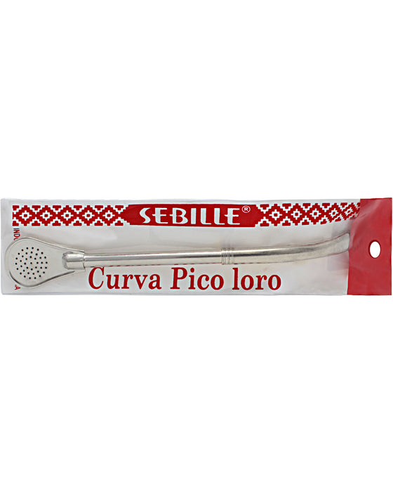 Sebille Bombilla para Mate Curva Pico Loro, Filtro Paleta with Package
