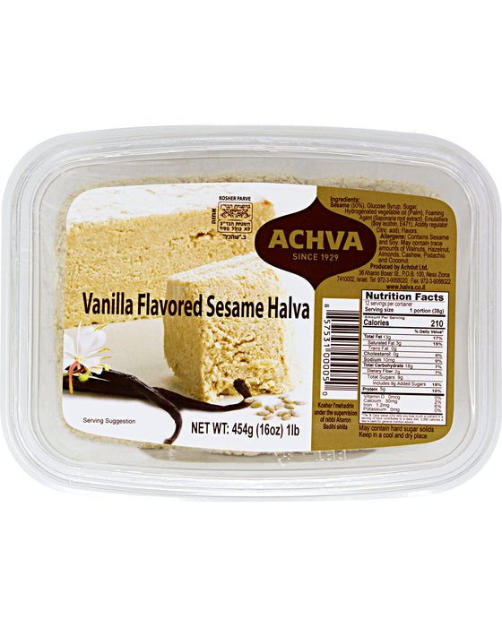 Achva Sesame Halva Vanilla (Front)