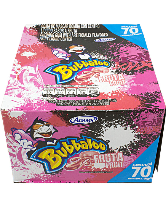 Adams Bubbaloo Gum with Liquid Center (Box of 70)
