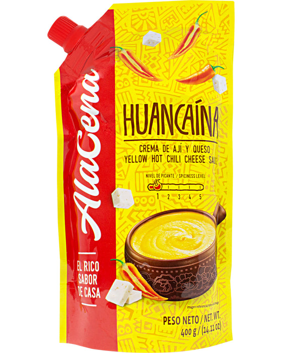 AlaCena Huancaina Yellow Hot Chili Cheese Sauce