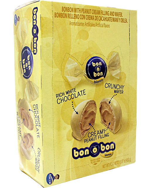 Bon O Bon Bonbons with Peanut Cream Filling and Wafer 450 Grs.