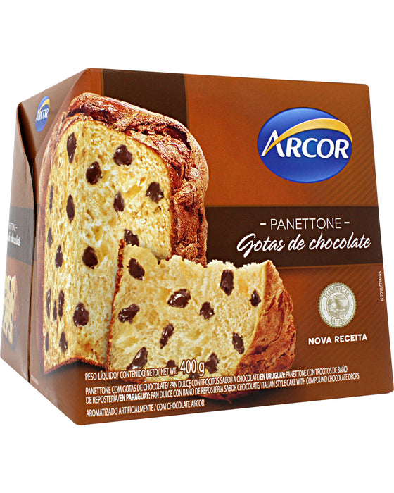 Arcor Panettone Gotas de Chocolate (Sweet Bread with Chocolate Chips)