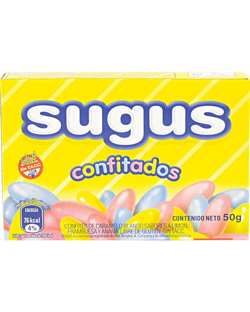 Sugus Confitados (Fruit-Flavored Soft Candy)