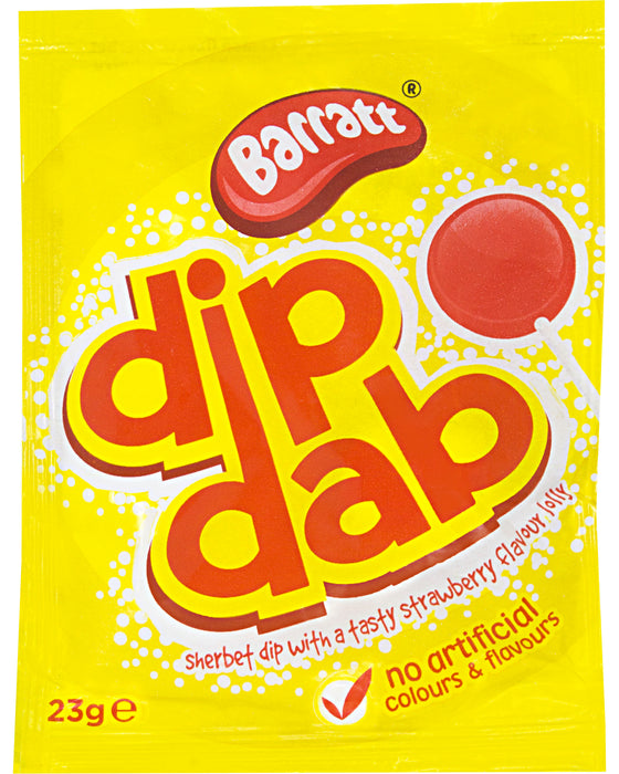 Barratt Dip Dab (Sherbet Dip and Strawberry Lollipop)