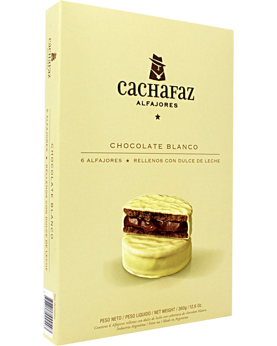 Cachafaz Alfajores (White Chocolate) 