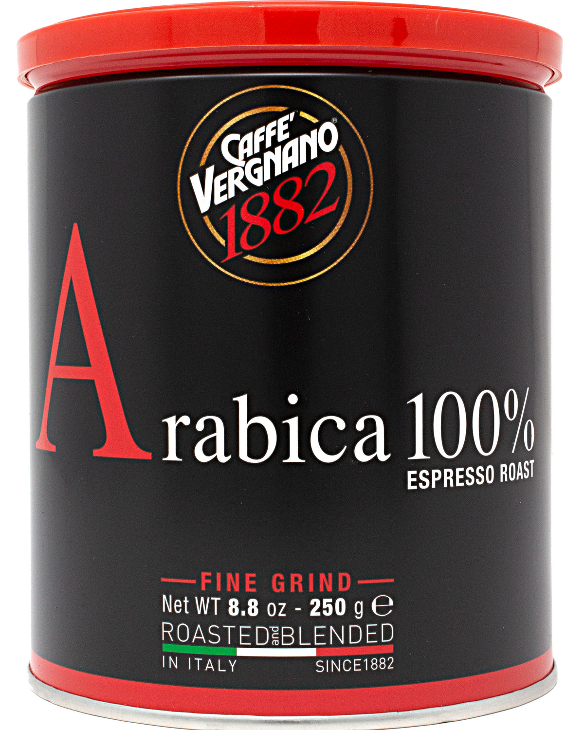 Caffe Vergnano Arabica 100% Espresso Roast (Italian Coffee for Espresso) -  8.8 oz / 250 g