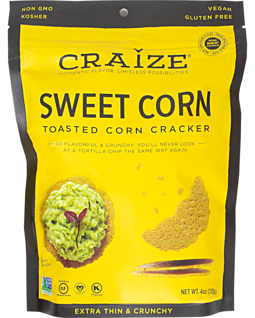 Craize Toasted Corn Cracker, Sweet Corn
