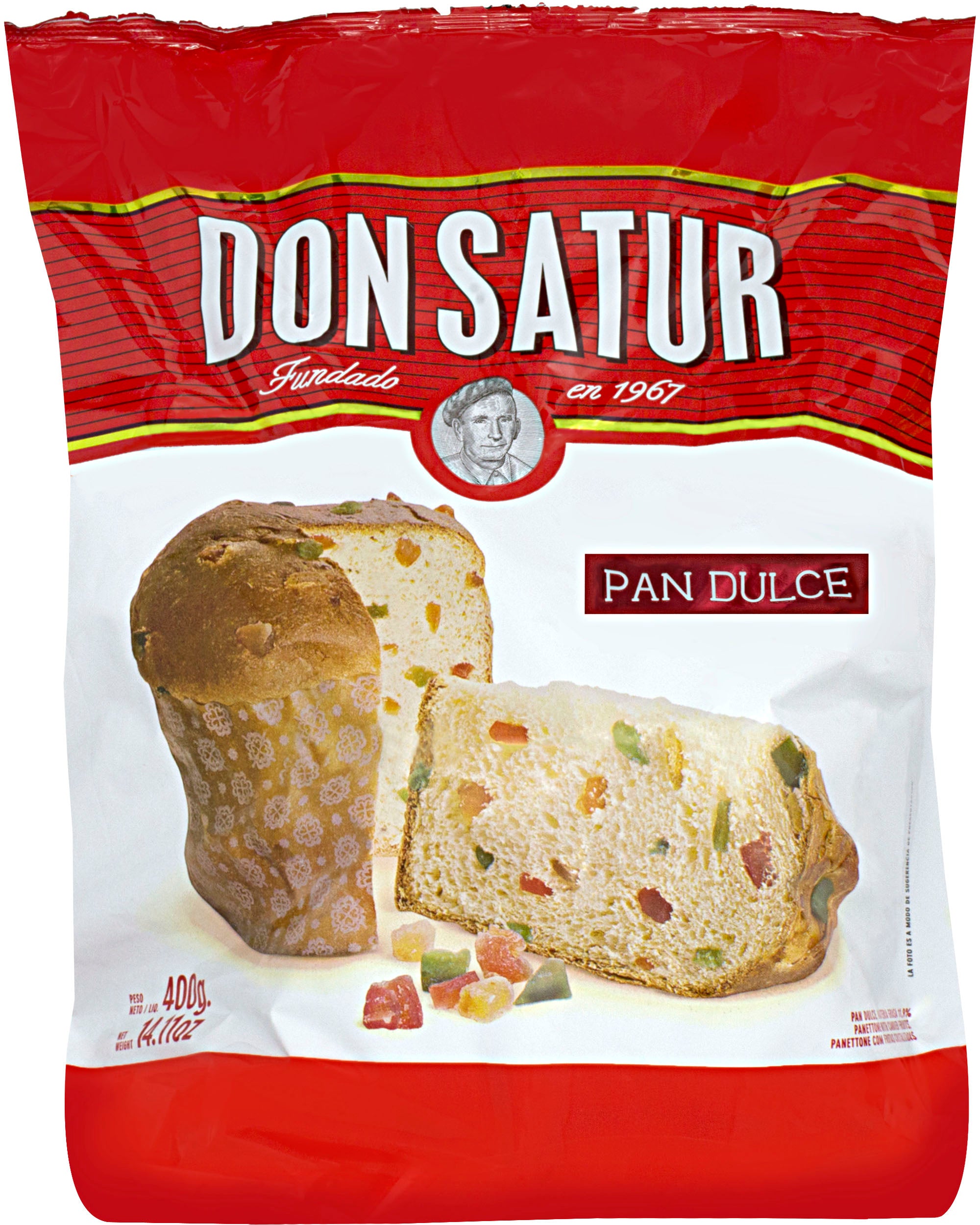 Don Satur Pan Dulce (Fruit Cake) 14.1 oz 400 g A Little Taste