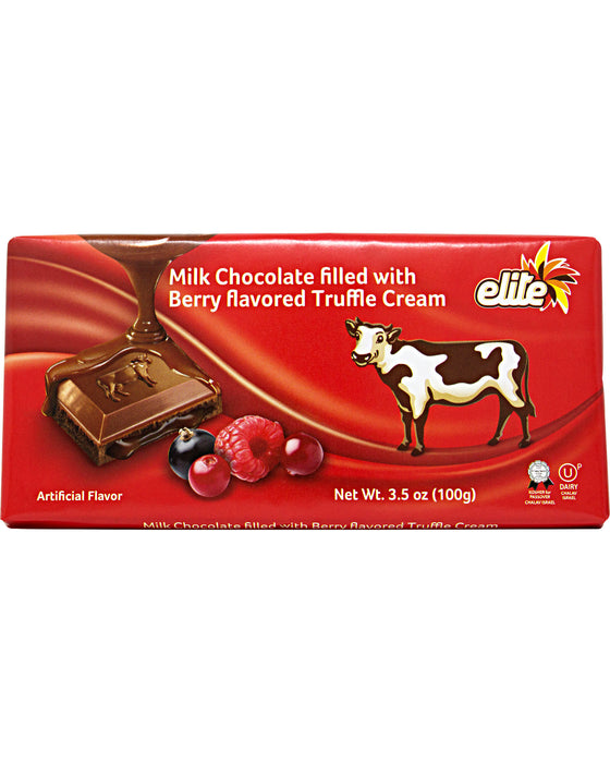 Elite Milk Chocolate with Berry Flavored Truffle Cream