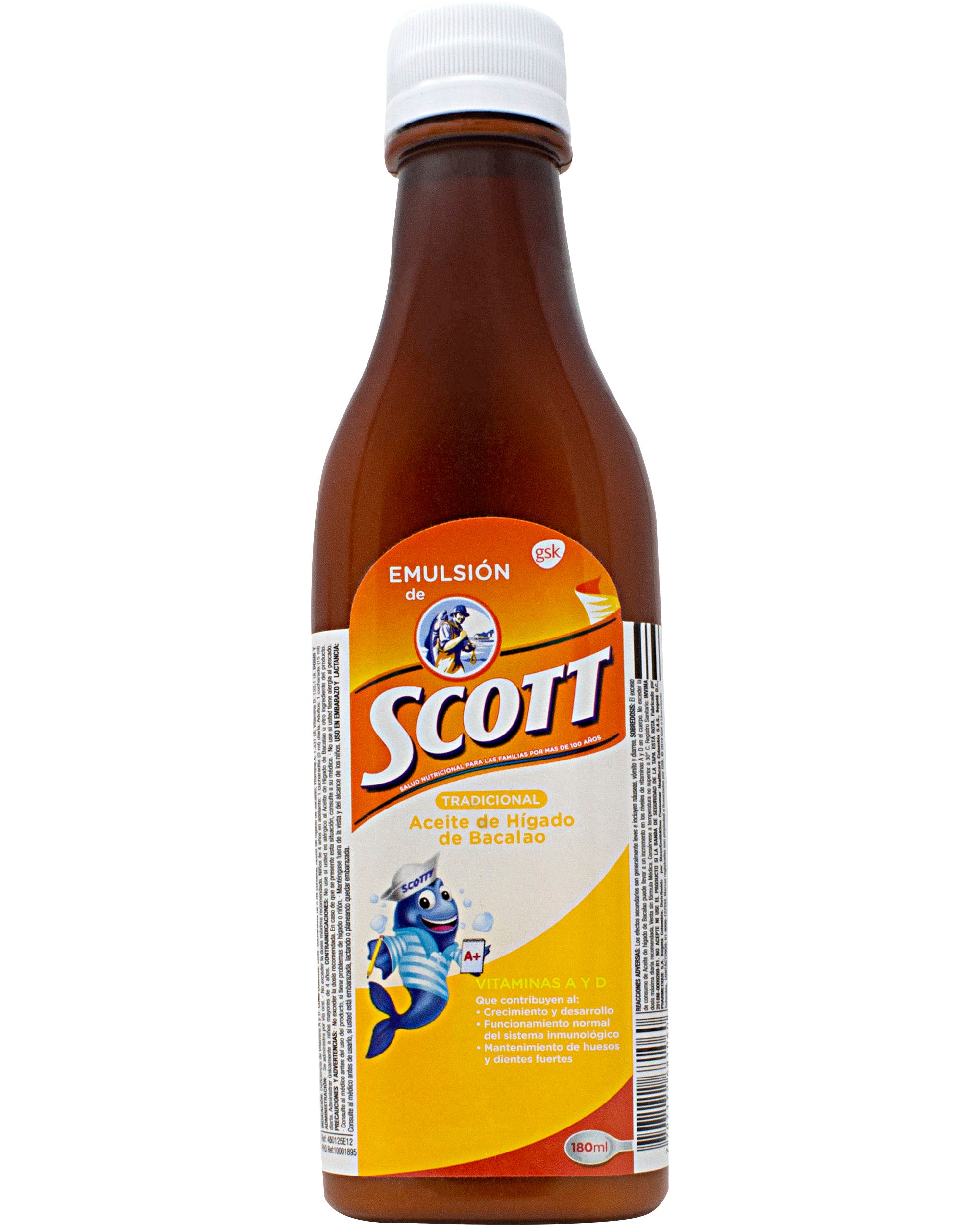 Emulsion de Scott, Original (Cod Liver Oil) - 6 fl oz / 180 ml