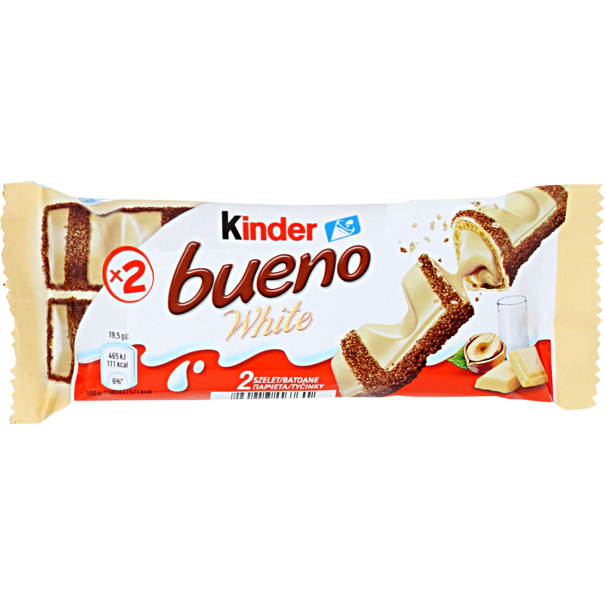 Ferrero Kinder Bueno WHITE 30 x 39g - Europa Market Import Foods