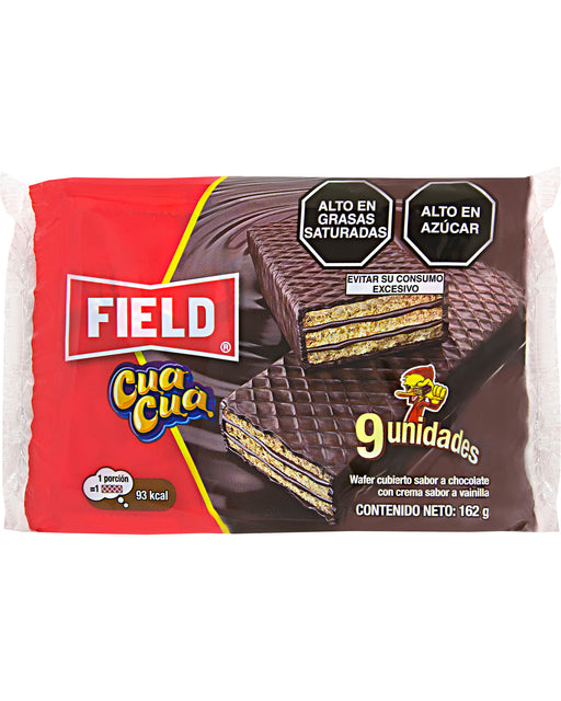 Field Cua Cua Chocolate-covered Wafer (Pack of 9)