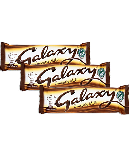 Galaxy Smooth Milk Chocolate Bar (Pack of 3) 