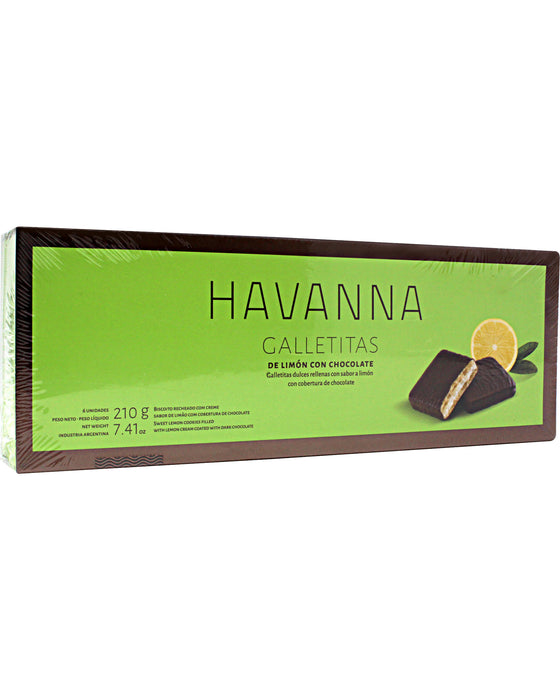 Havanna Chocolate-coated Lemon Cookies Side