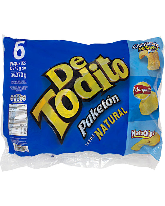De Todito Paketon Natural (Snack Mix) (Pack of 6)