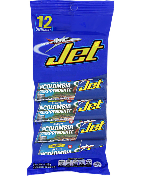 Jet Milk Chocolate Bars (Pack of 12)