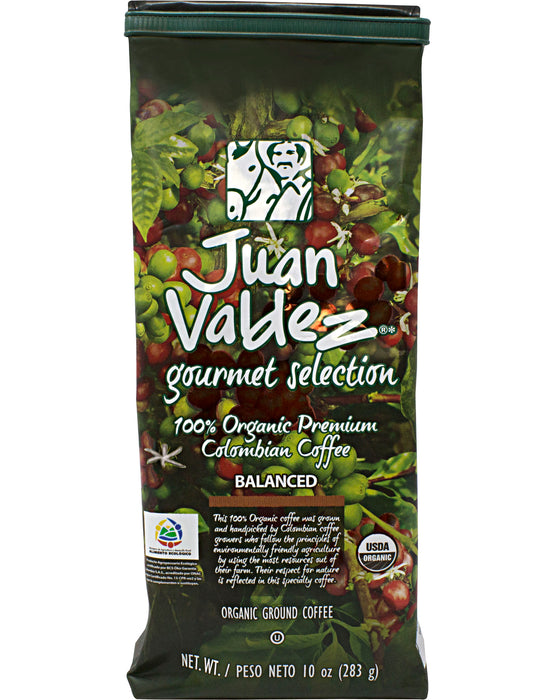 Juan Valdez Gourmet Selection (Organic Ground Coffee) - Front