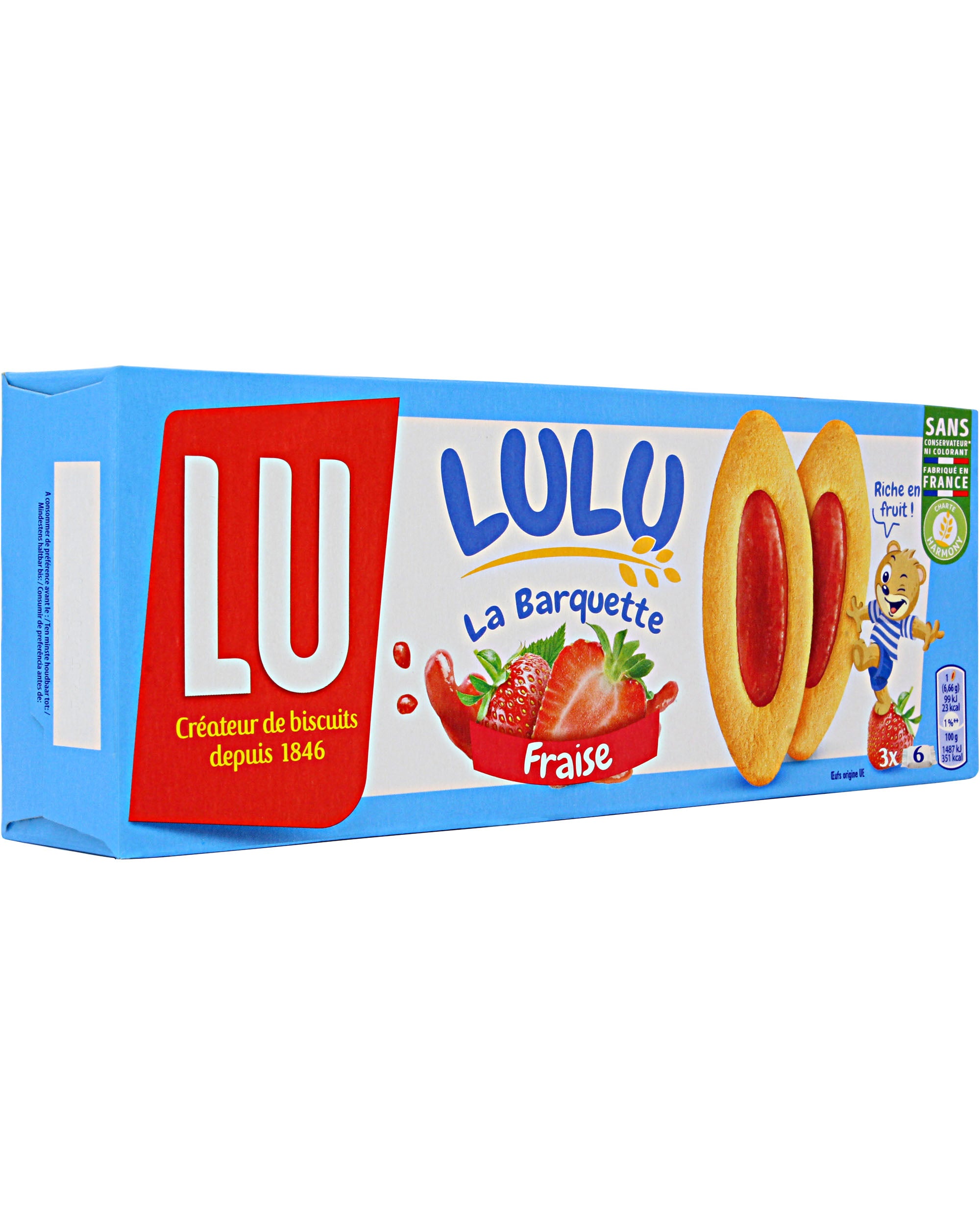 Lu Strawberry Barquette (120g) : Grocery & Gourmet Food 
