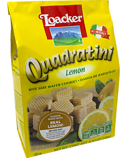 Loacker Quadratini Lemon Wafer Cookies