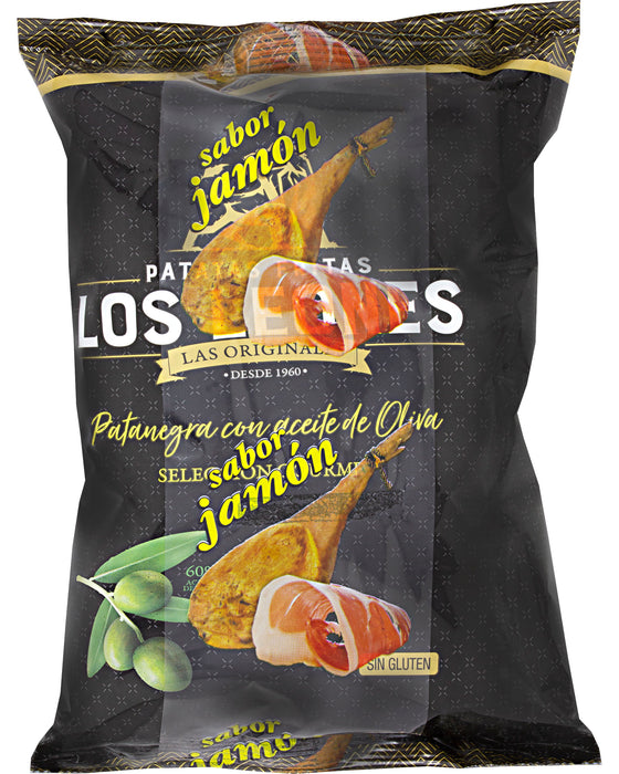 Los Leones Potato Chips with Olive Oil (Ham Flavor)