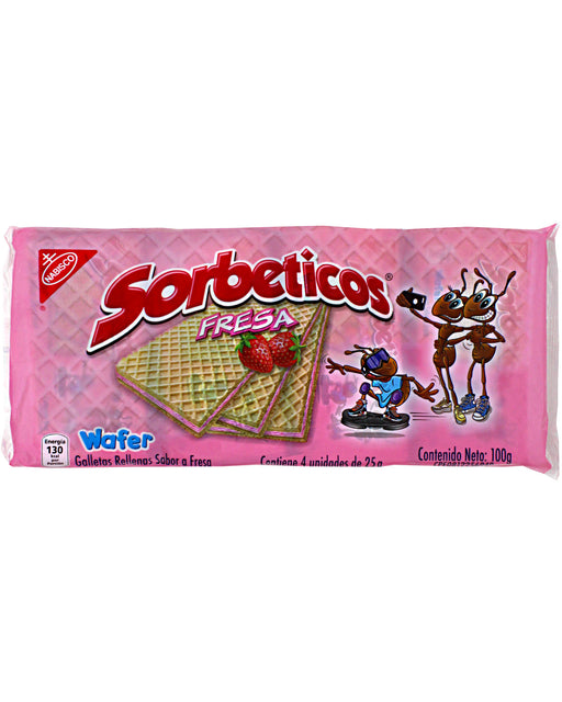 Nabisco Sorbeticos Fresa (Strawberry-Flavored Wafers)