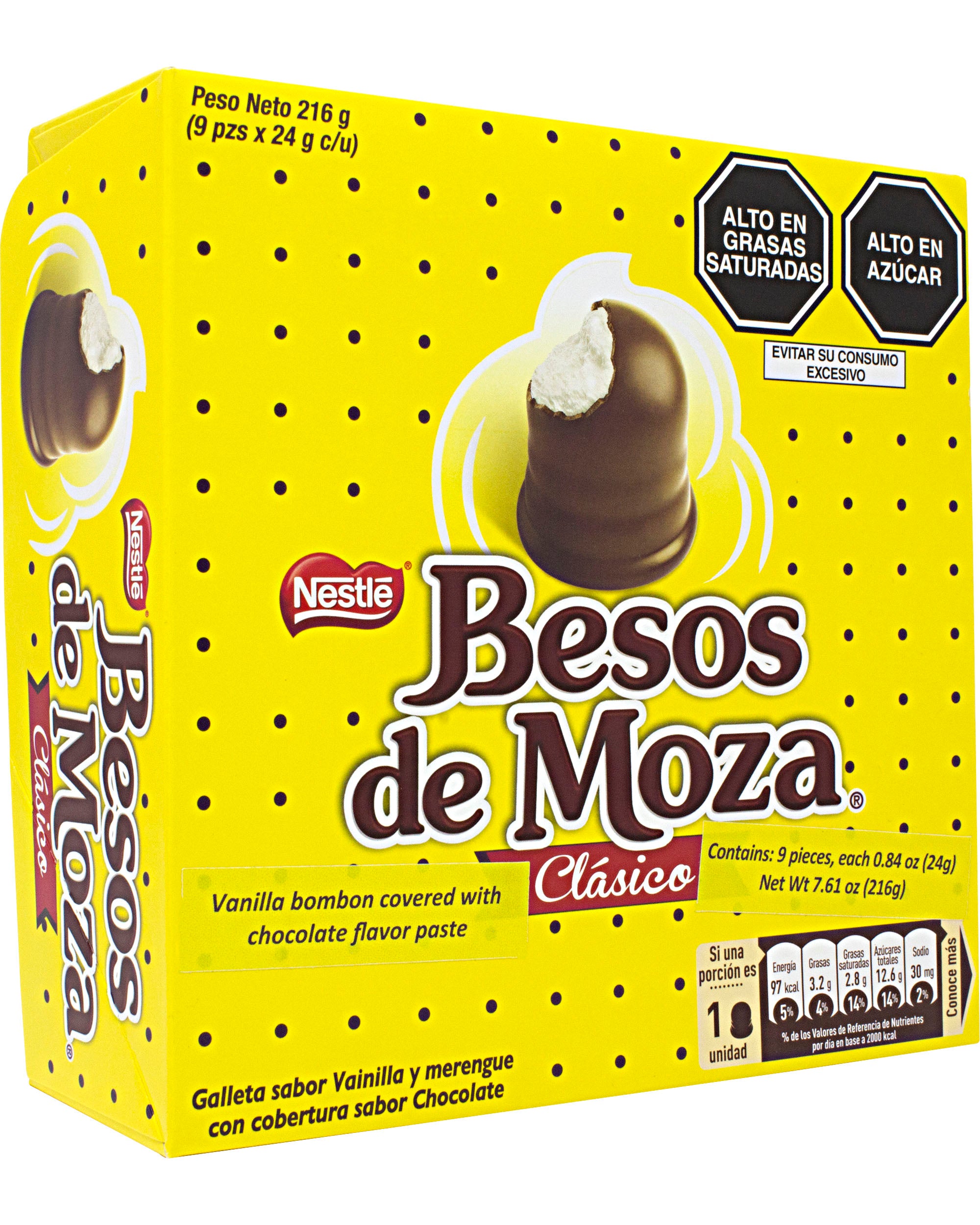 Nestle Besos de Moza (Cookie and Meringue Bonbons) - 7.6 oz / 216 g