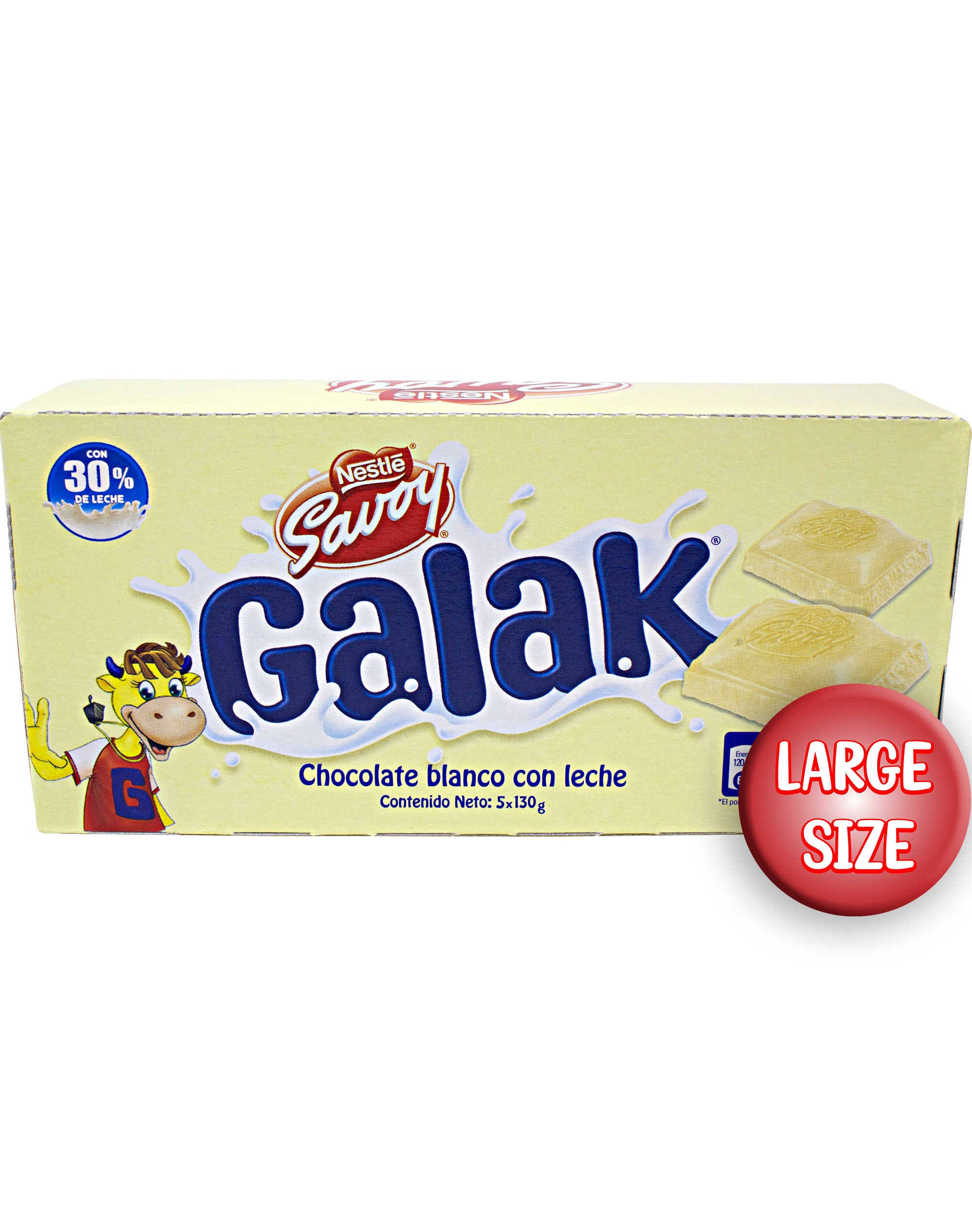 Nestle Galak White Chocolate Bars (5 big bars) - 22.9 oz / 650 g