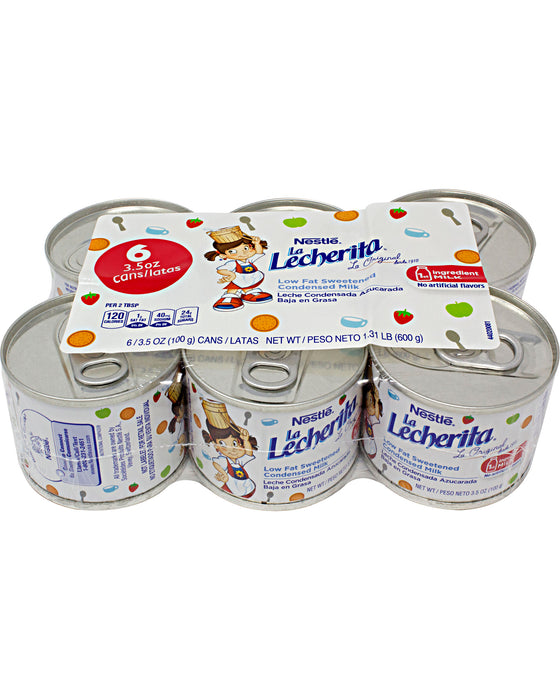 Nestle La Lecherita Sweetened Condensed Milk - Pack of 6 - Top