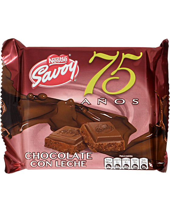 Nestle Savoy Chocolate 75 Aniversario (Milk Chocolate) Close up