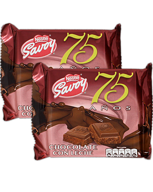 Nestle Savoy Chocolate 75 Aniversario (Milk Chocolate) (Pack of 2)