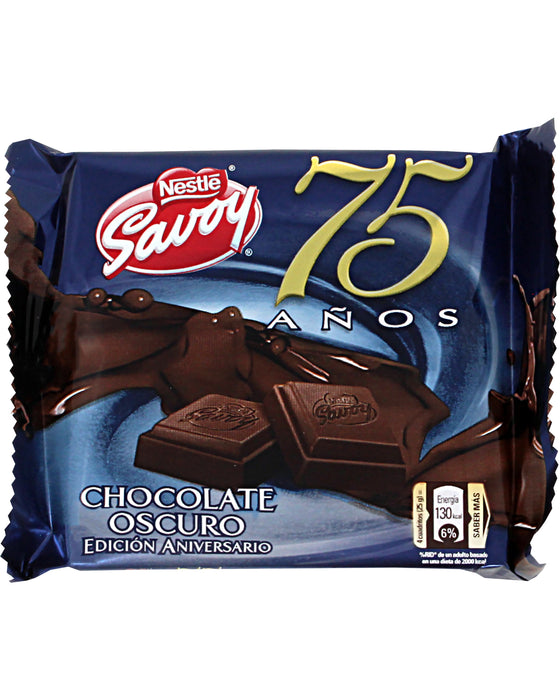 Nestle Savoy Chocolate Oscuro 75 Aniversario (Dark Chocolate)