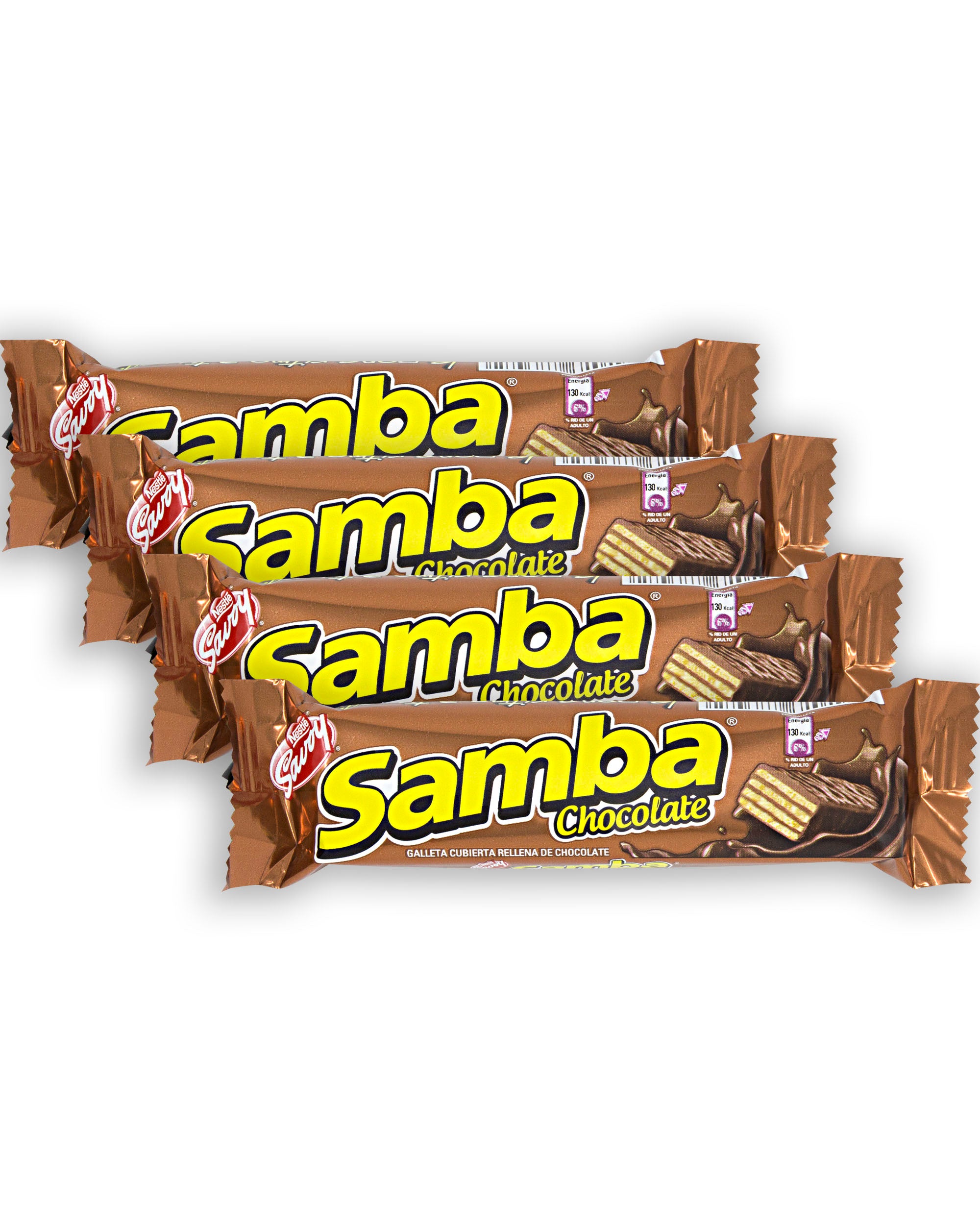 Nestle Savoy Samba Chocolate Wafer (Pack of 4) - 4.4 oz / 128 g