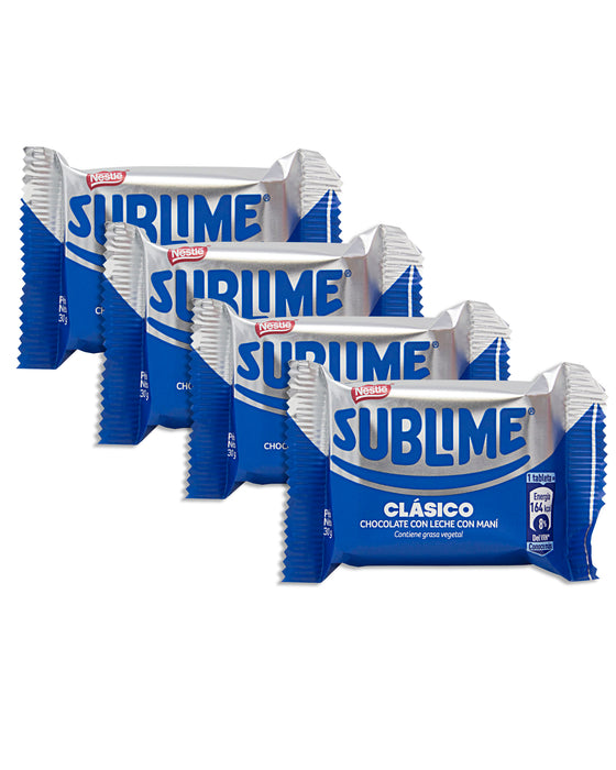 Nestle Sublime Chocolate with Peanuts (Classic) (Pack of 4)