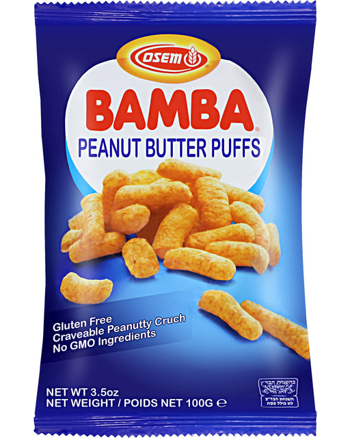 Osem Bamba Snack (Peanut Butter Corn Puffs, Large bag)
