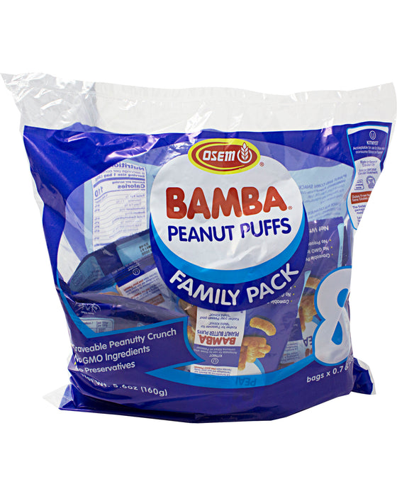 Osem Bamba Snack (Peanut Butter Corn Puffs) - Pack of 8