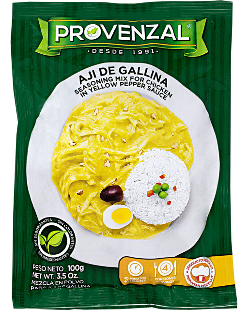 Provenzal Aji de Gallina Seasoning Mix for Chicken in Yellow Pepper Sauce