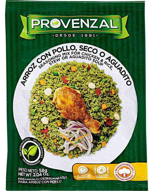 Provenzal Arroz con Pollo (Seasoning Mix for Chicken & Rice, Stew or Aguadito Soup)
