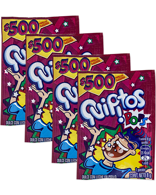 Quipitos Pops (Powdered Popping Candy) (Pack of 4)