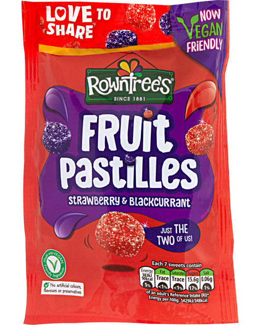 Rowntree’s Fruit Pastilles, Strawberry & Blackcurrant