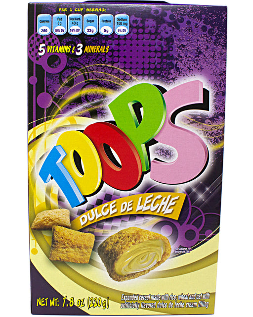 Toops Dulce de Leche (Venezuelan Flips Cereal / Snack)