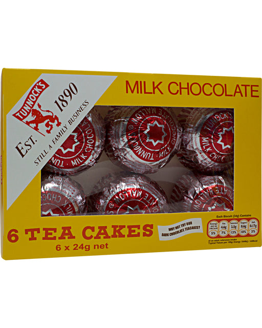 Tunnocks Tea Cakes Dark Chocolate 6 Pack | British Corner Shop