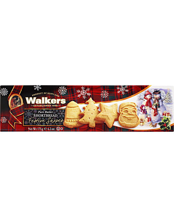Walkers Shortbread Cookies Assorted Festive Shapes