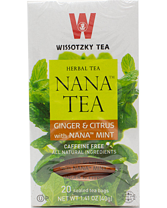 Wissotzky Nana Mint with Ginger and Citrus Herbal Tea